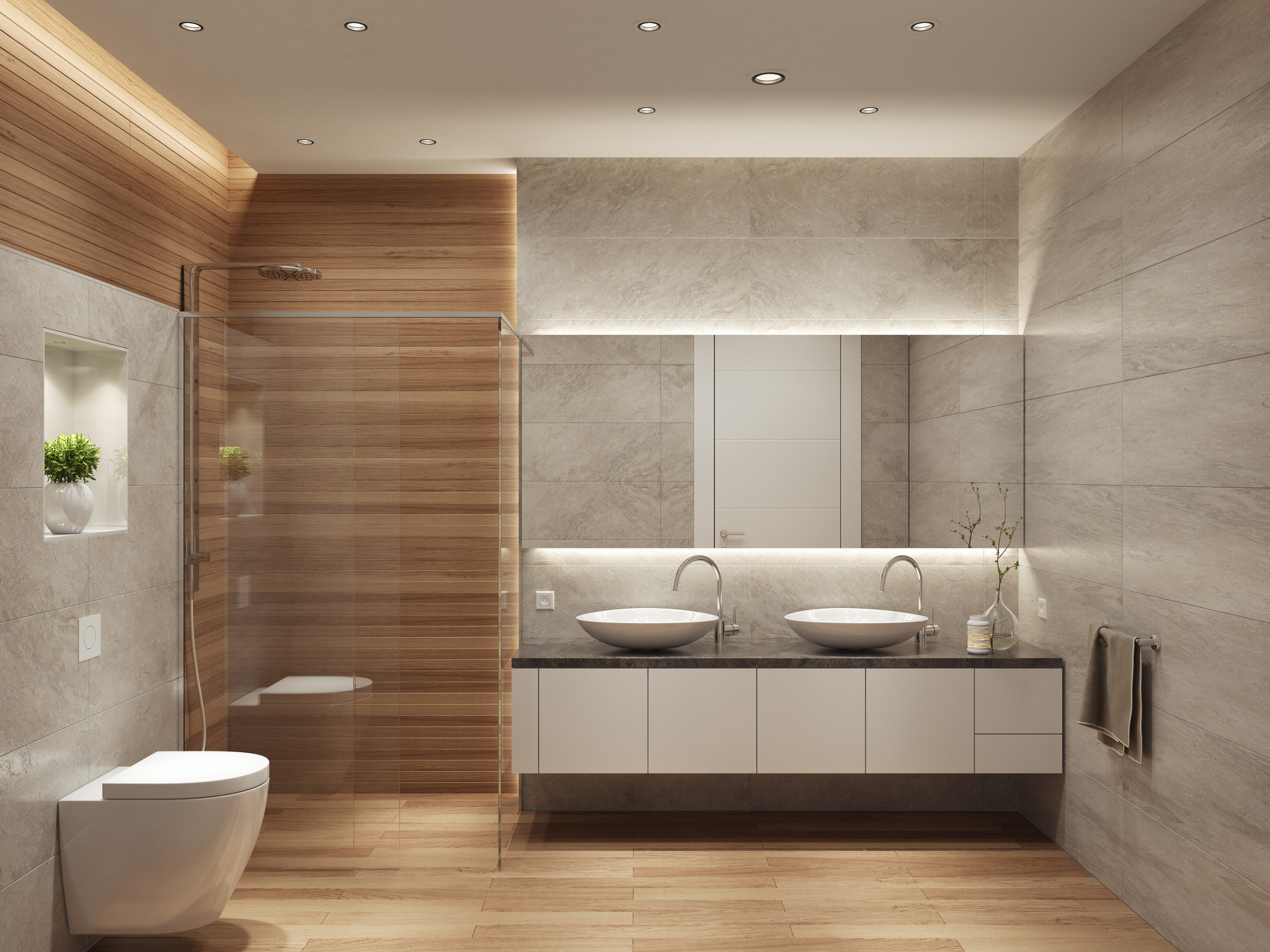 Nuevos revestimientos para baños actuales - Baños modernos